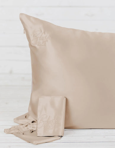 Blush Silks Pure Mulberry Silk Pillowcase - CHAMPAGNE