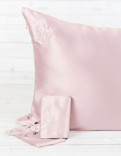 Blush Silks Pure Mulberry Silk Pillowcase - BLUSH