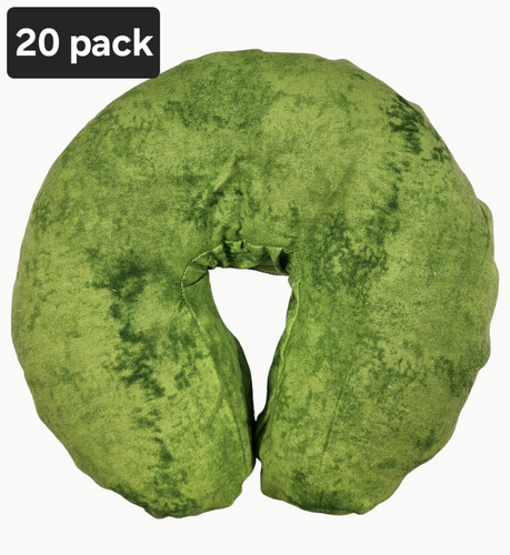 OFF SHADE - 20 pack Regular Face Cradle Covers - Green Marble Cotton Flannel